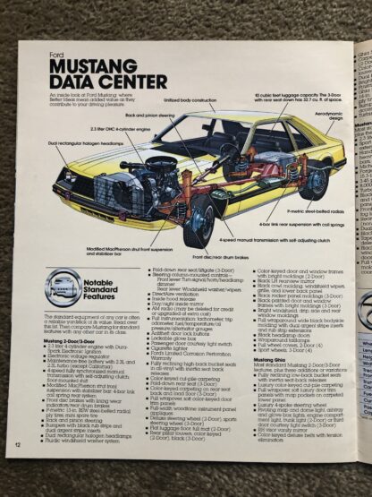 1981 Ford Mustang Brochure - Image 8