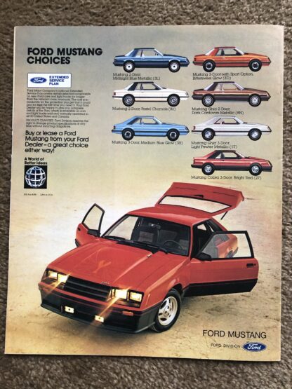 1981 Ford Mustang Brochure - Image 12