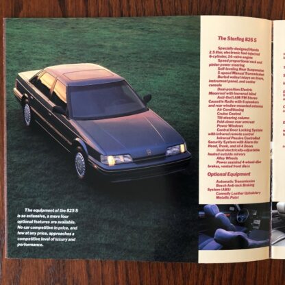 1986 Rover Sterling Brochure - Image 4