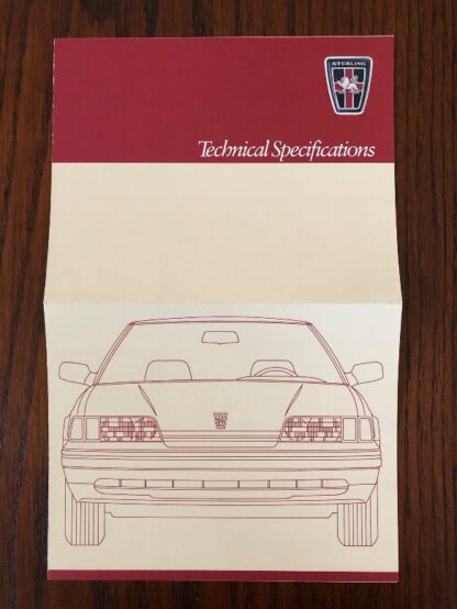 1986 Rover Sterling Brochure - Image 16