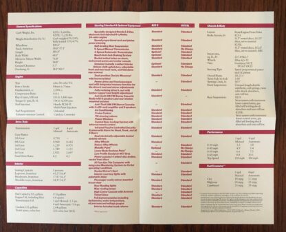 1986 Rover Sterling Brochure - Image 17