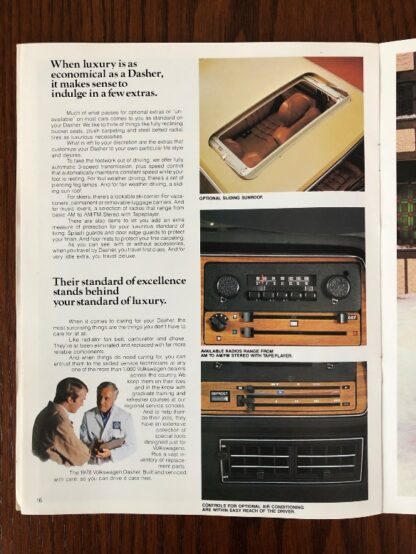 1978 Volkswagen Dasher (Passat) Brochure - Image 13