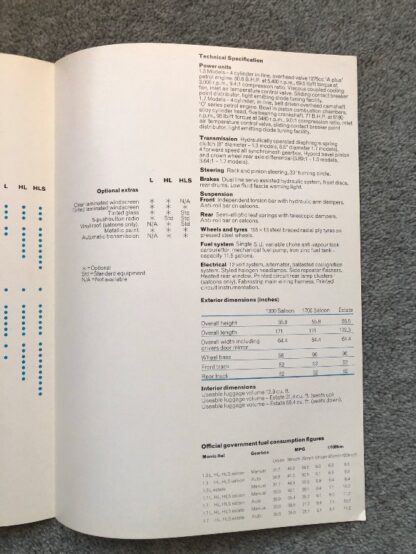 1980 Morris Ital Brochure - Image 15