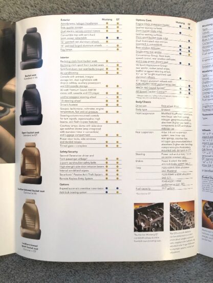 2000 Ford Mustang Brochure - Image 5