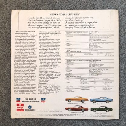 1976 Dodge Charger Brochure - Image 7