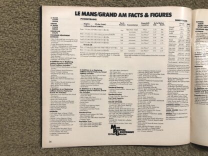 1980 Pontiac Range Brochure Firebird, Bonneville, LeMans, Catalina - Image 18