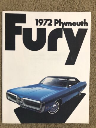 1972 Plymouth Fury Brochure