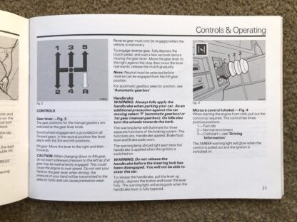 1987 Rover 200 Series Handbook - Image 6