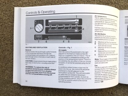 1987 Rover 200 Series Handbook - Image 7