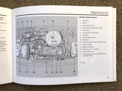 1987 Rover 200 Series Handbook - Image 9