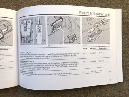 1987 Rover 200 Series Handbook - Image 13