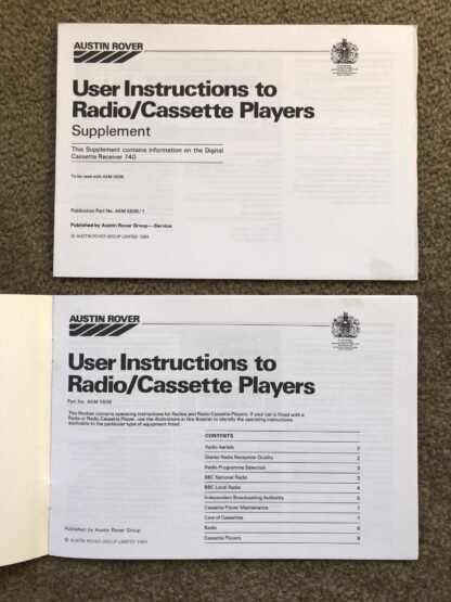 1984 Rover 200 Series Handbook - Image 20