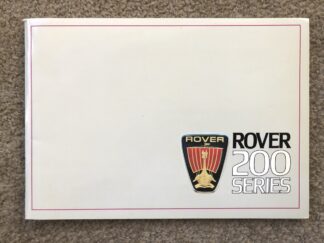 1984 Rover 200 Series Handbook
