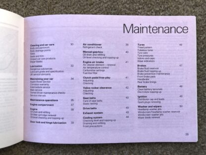 1984 Rover 200 Series Handbook - Image 7