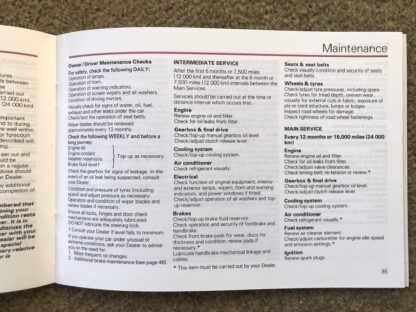1984 Rover 200 Series Handbook - Image 9