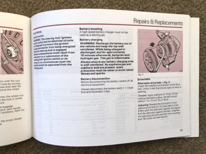 1984 Rover 200 Series Handbook - Image 13