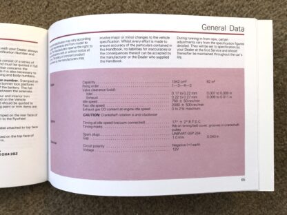 1984 Rover 200 Series Handbook - Image 15