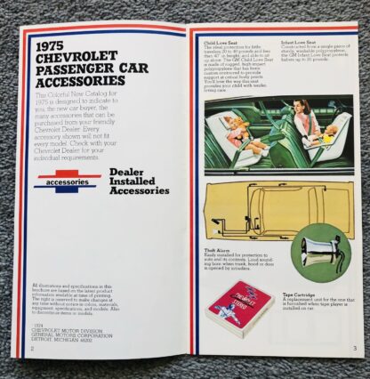 1975 Chevrolet Accessories Brochure - Image 2