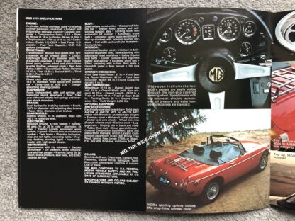 1976 MG MGB Brochure - Image 4