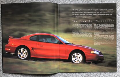1998 Ford Mustang SVT Cobra Brochure - Image 3