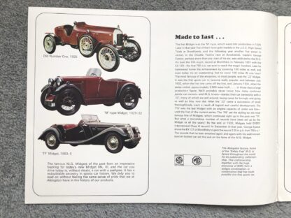 1969 MG Midget Brochure - Image 2