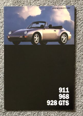 1994 Porsche Range Brochure, 968, 911 928