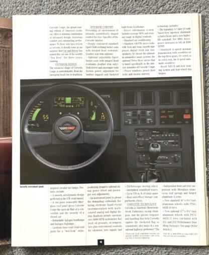1988 Chevrolet Corvette Brochure - Image 10