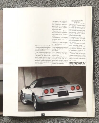 1988 Chevrolet Corvette Brochure - Image 11