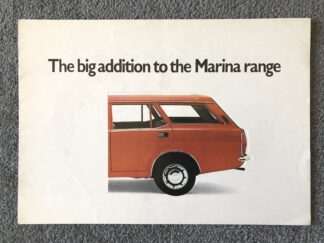 1972 Morris Marina Estate Brochure