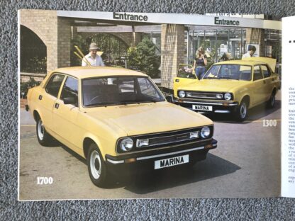 1978 Morris Marina Brochure - Image 7