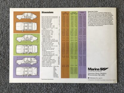 1978 Morris Marina Brochure - Image 15