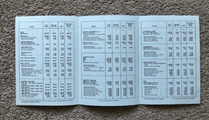 1973 Austin Morris Cars Price List Mini, Maxi, Princess, MG, Wolseley - Image 2