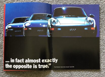 1994 Porsche Range Brochure 911, 928, 968 - Image 3