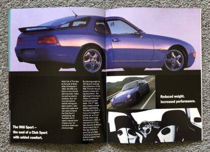 1994 Porsche Range Brochure 911, 928, 968 - Image 10