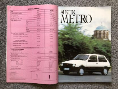1982 Austin Morris MG Rover Triumph Range Brochure - Image 7