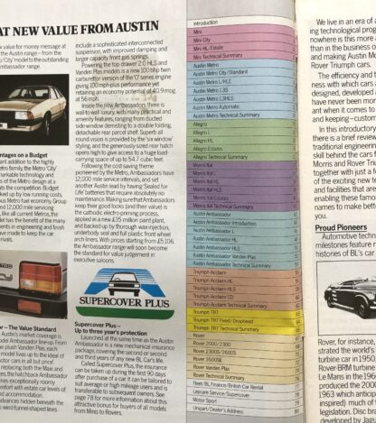 1982 Austin Morris Rover Triumph Range - Image 2