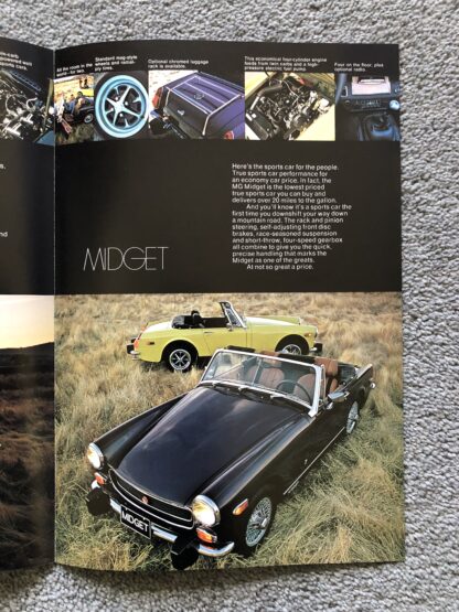 1973 MG MGB, MGB GT, Midget Brochure - Image 2