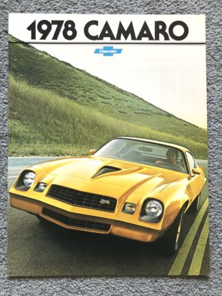 1978 Chevrolet Camaro Brochure