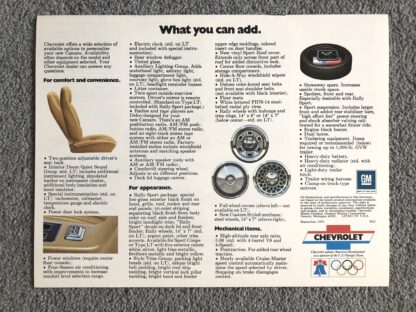 1976 Chevrolet Camaro Brochure - Image 9