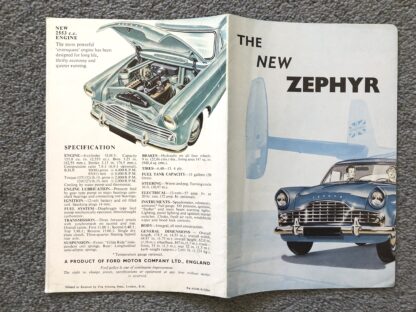 1956 Ford Zephyr MK II Brochure - Image 3