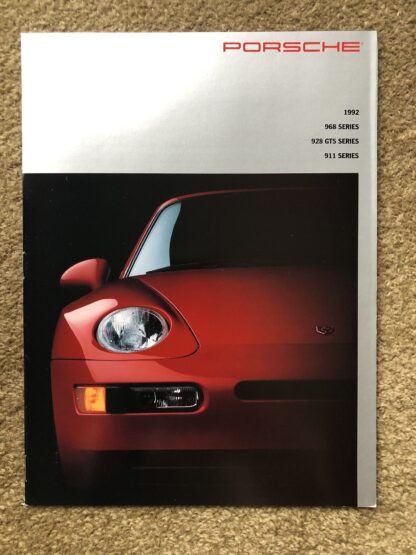 1992 Porsche Range Brochure, 968, 911 928
