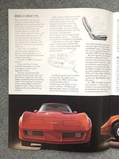 1980 Chevrolet Corvette Brochure - Image 2