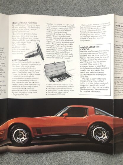 1980 Chevrolet Corvette Brochure - Image 3