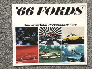 1966 Ford Range Brochure Mustang, Fairlane, Falcon, Thunderbird