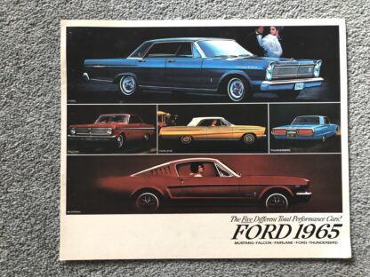 1965 Ford Range Brochure Mustang, Falcon, Thunderbird, Galaxie, Wagons