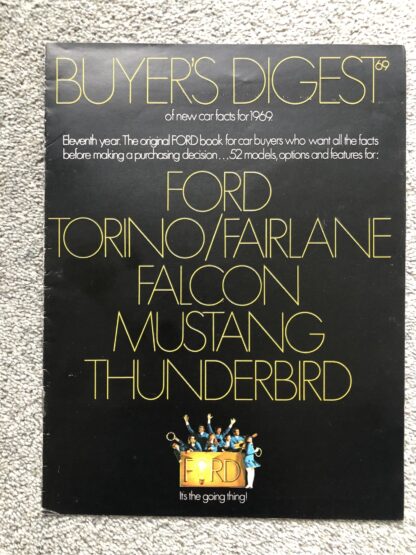 1969 Ford Range Buyers Guide Brochure Mustang, Falcon, Torino, Galaxie