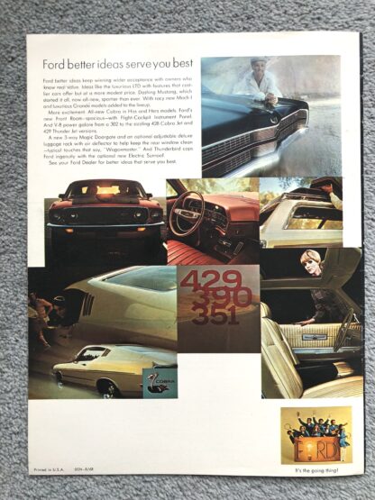 1969 Ford Range Buyers Guide Brochure Mustang, Falcon, Torino, Galaxie - Image 9