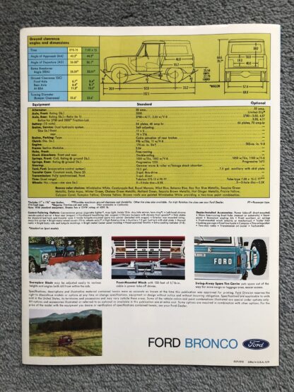 1972 Ford Bronco Brochure - Image 5
