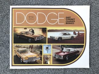 1975 Dodge Range Charger Challenger Coronet Dart Monaco Polara Brochure