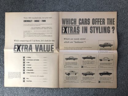 1963 Dodge, Ford, Chevrolet, Oldsmobile, Buick Range Comparison Brochure - Image 3